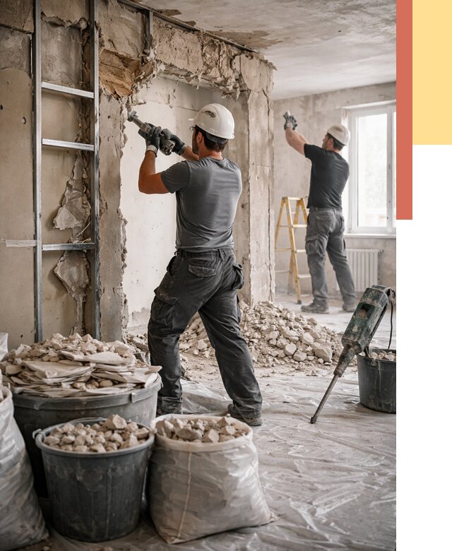 Демонтажные работы в зиме от 2762 руб. — услуги и цена под ключ | ОТДЕЛОЧНИК-Зма