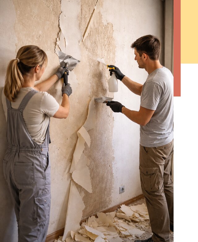 Снятие старых обоев в зиме от 5370 руб. под ключ недорого | ОТДЕЛОЧНИК-Зма