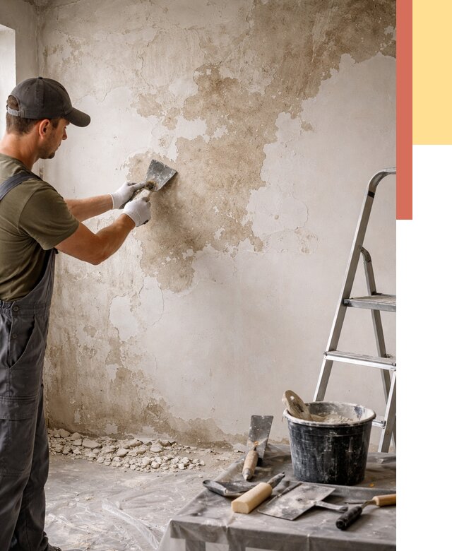 Снятие старой шпаклевки в зиме от 1892 руб. — быстро и недорого | ОТДЕЛОЧНИК-Зма