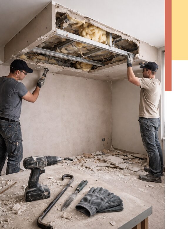 Демонтаж короба из гипсокартона в зиме от 1555 руб. — быстро и недорого | ОТДЕЛОЧНИК-Зма