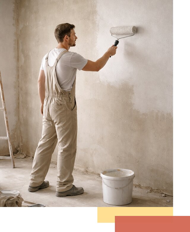 Грунтовка стен под отделку в зиме профессиональным раствором