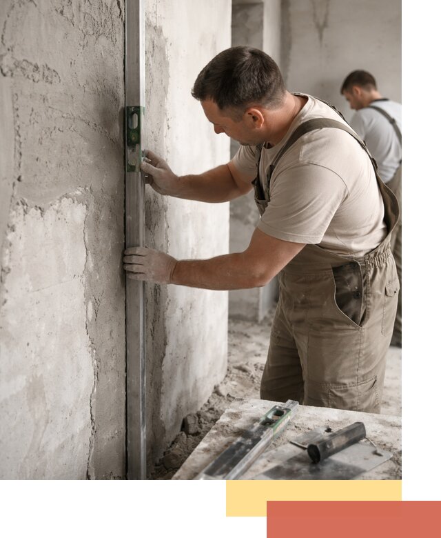 Установка штукатурных маяков в зиме с гарантией качества