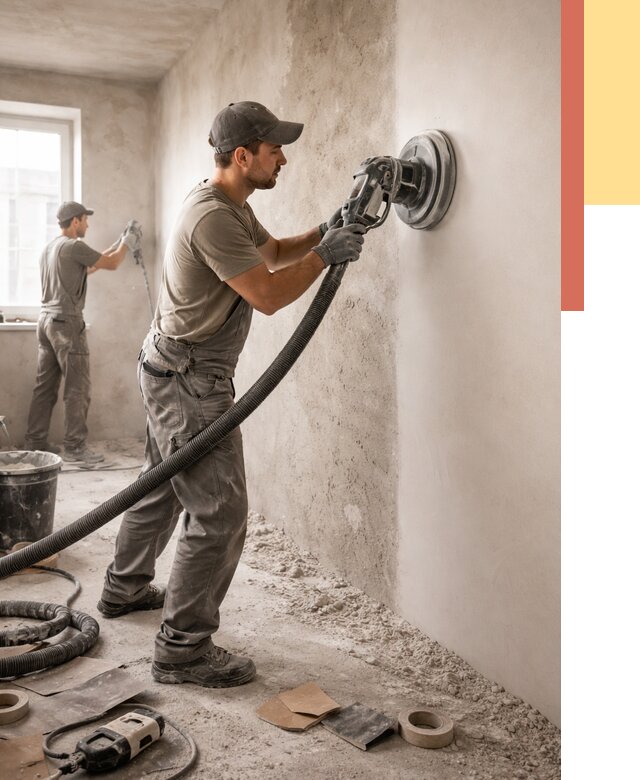 Шлифовка стен в зиме от 1227 руб/м2 — быстро и недорого | ОТДЕЛОЧНИК-Зма