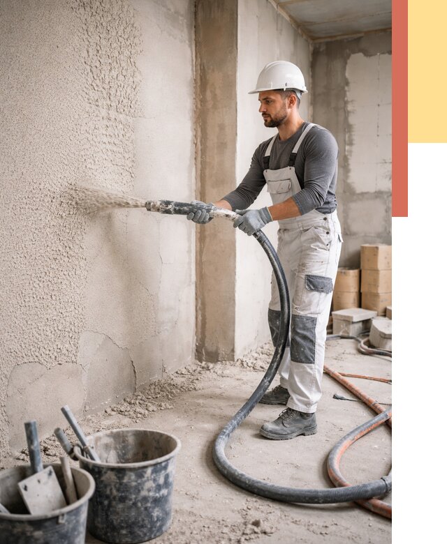 Машинная штукатурка стен в зиме под ключ от 6648 руб./м2 | ОТДЕЛОЧНИК-Зма