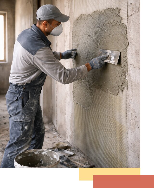 Штукатурка стен по сетке в зиме под ключ качественно и быстро