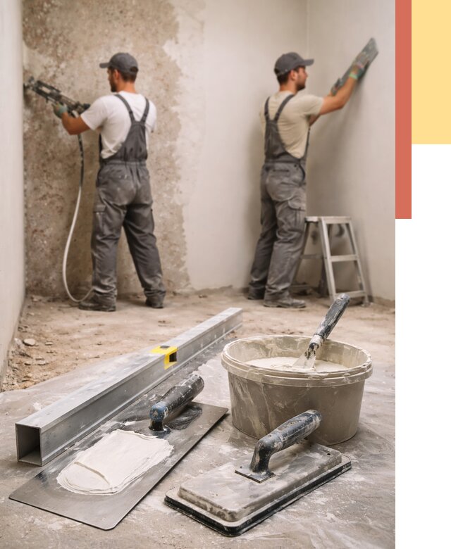 Штукатурка стен под обои в зиме от 4603 руб./м2 — выравнивание под обои | ОТДЕЛОЧНИК-Зма