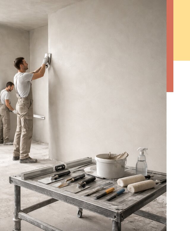 Штукатурка стен под покраску в зиме от 4603 руб./м² — качественно и недорого | ОТДЕЛОЧНИК-Зма