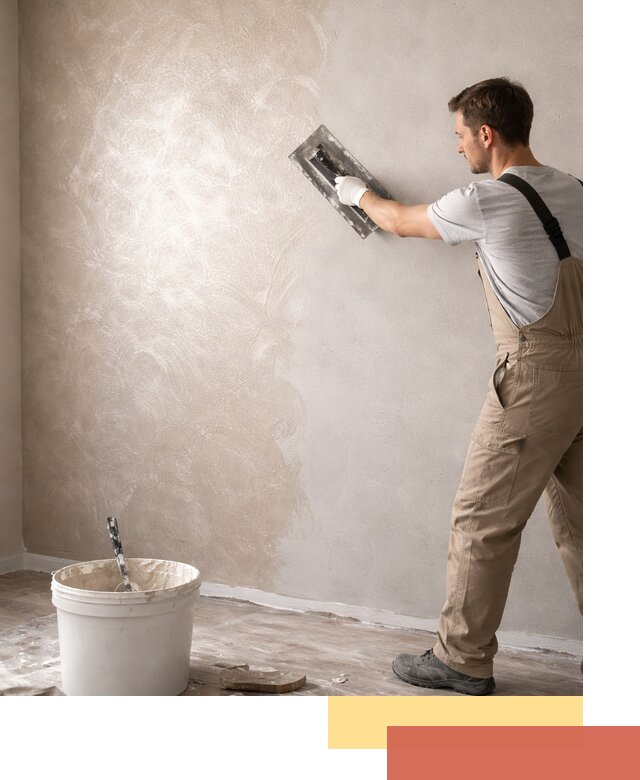 Декоративная штукатурка «Мокрый шелк» под ключ в зиме