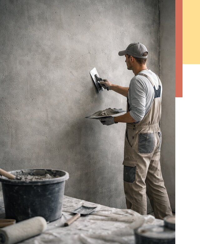 Декоративная штукатурка под бетон в зиме от 2557 руб./м² — нанесение под ключ | ОТДЕЛОЧНИК-Зма