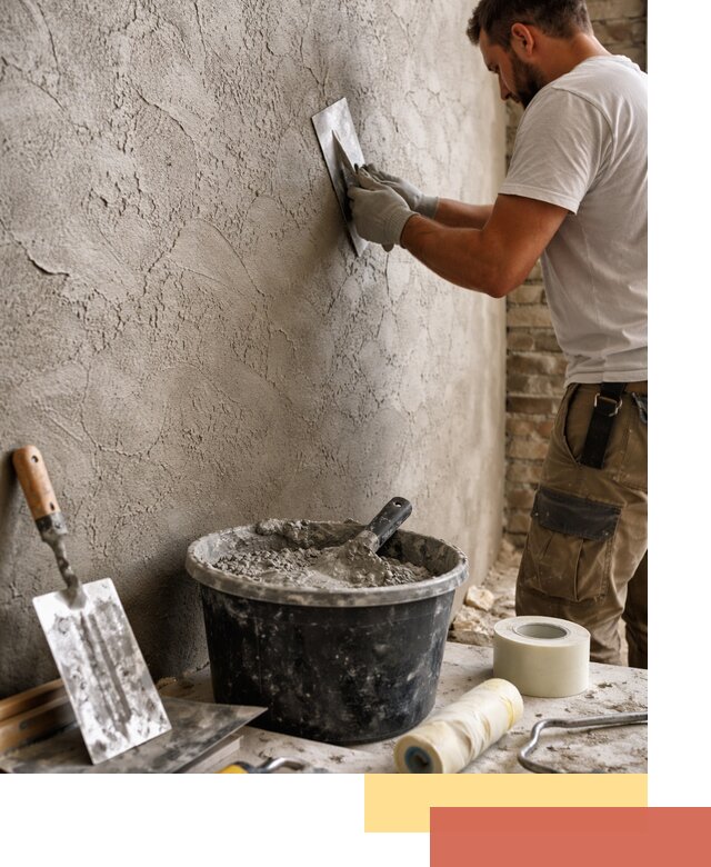 Декоративная штукатурка лофт в зиме — отделка стен и потолков