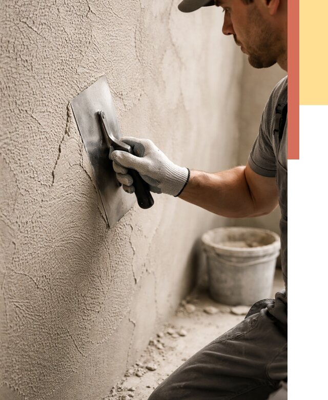 Структурная штукатурка стен в зиме от 4603 руб. под ключ | ОТДЕЛОЧНИК-Зма