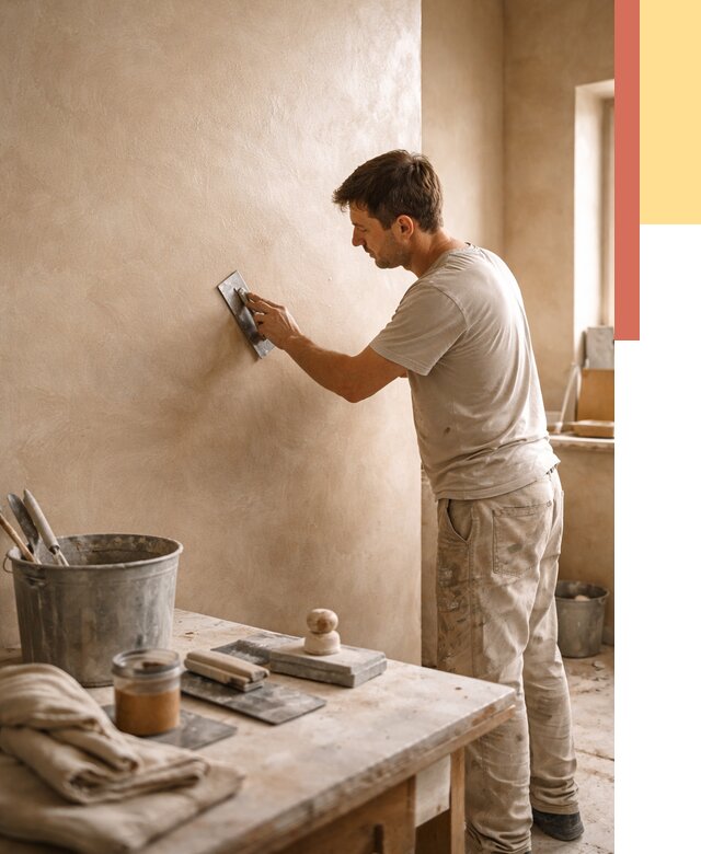 Марокканская штукатурка таделакт в зиме под ключ от 4296 руб. | ОТДЕЛОЧНИК-Зма