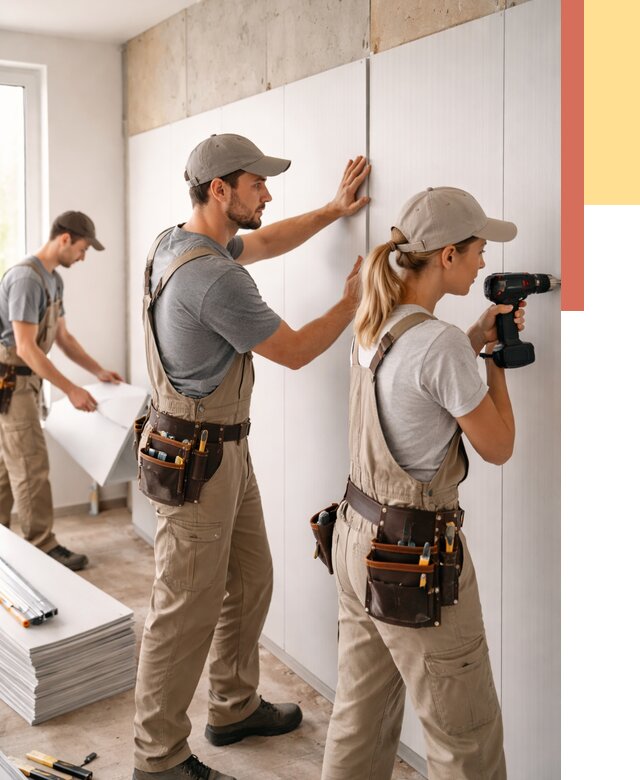 Монтаж ПВХ панелей на стены в зиме от 460 руб/м2 — быстро и недорого | ОТДЕЛОЧНИК-Зма