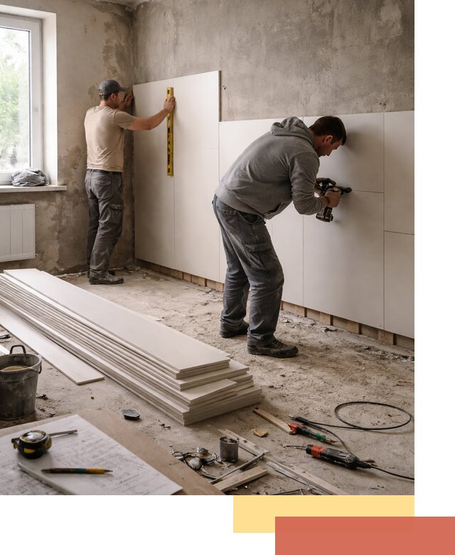 Монтаж ПВХ панелей на стены в зиме качественно и быстро