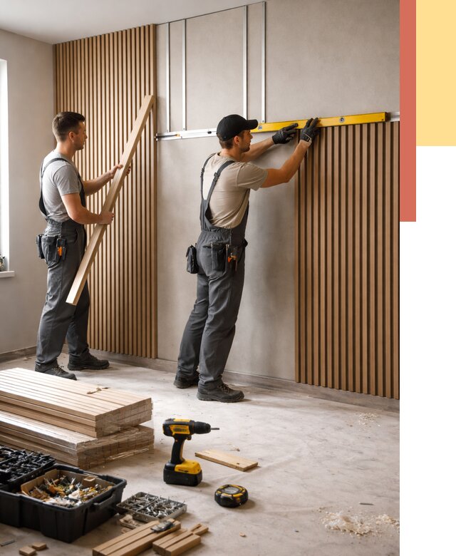 Монтаж реечных панелей на стены в зиме от 1227 руб. — быстро и недорого | ОТДЕЛОЧНИК-Зма