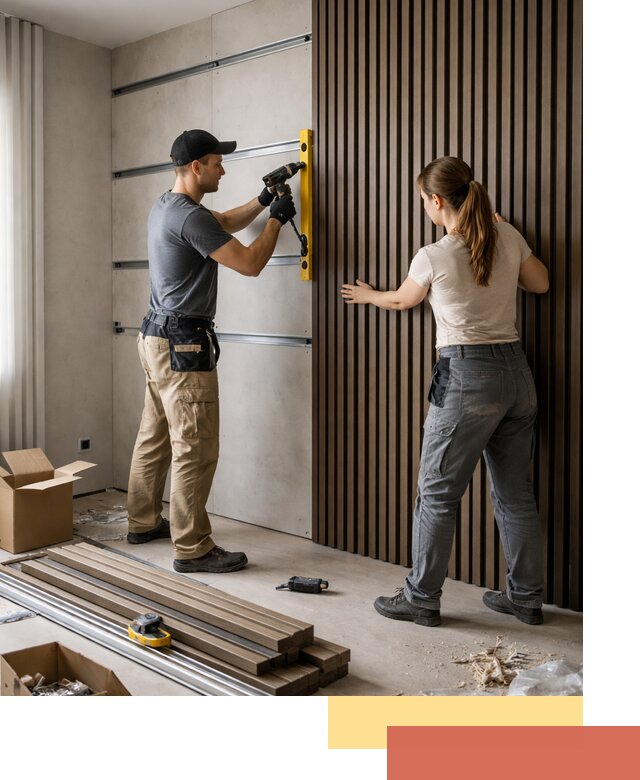 Монтаж реечных панелей на стены в зиме