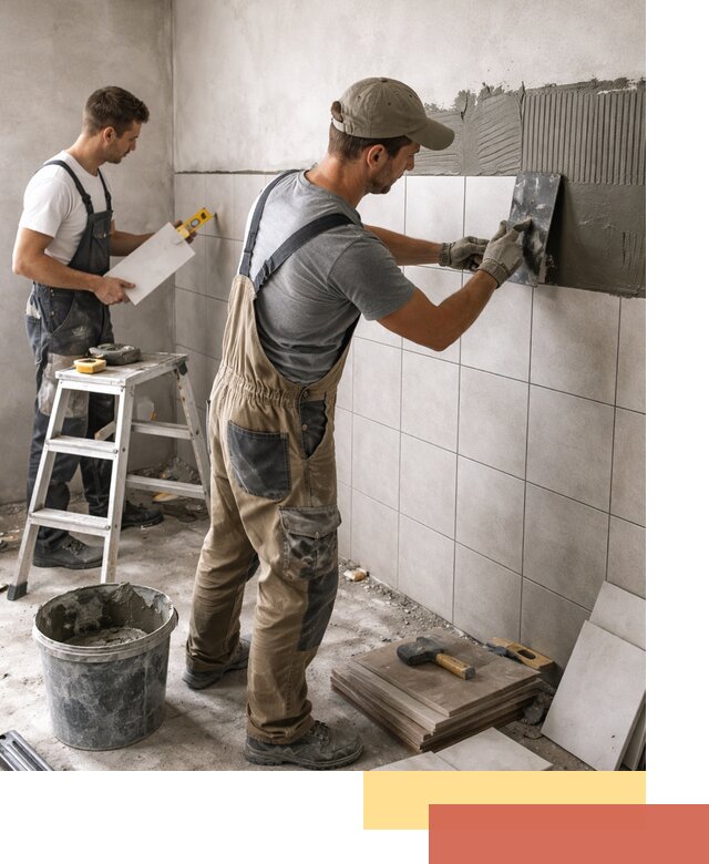 Укладка плитки на стены в зиме профессионально и надежно