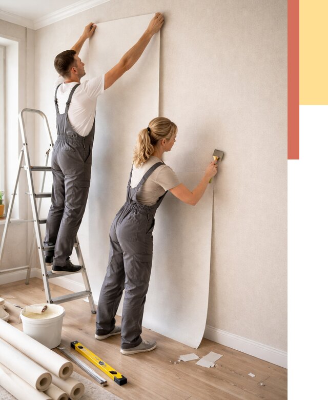 Поклейка флизелиновых обоев в зиме от 6137 руб. | Быстро и недорого — ОТДЕЛОЧНИК-Зма