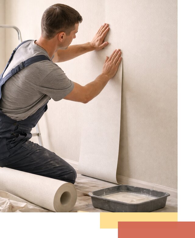 Поклейка флизелиновых обоев в зиме качественно и быстро