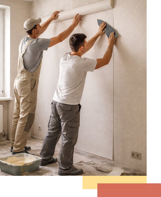 Поклейка виниловых обоев в зиме профессионально и качественно