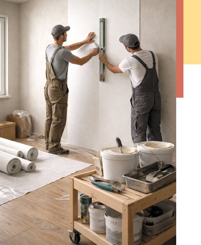 Поклейка стеклообоев в зиме от 6648 руб. за м2 — быстро и недорого | ОТДЕЛОЧНИК-Зма