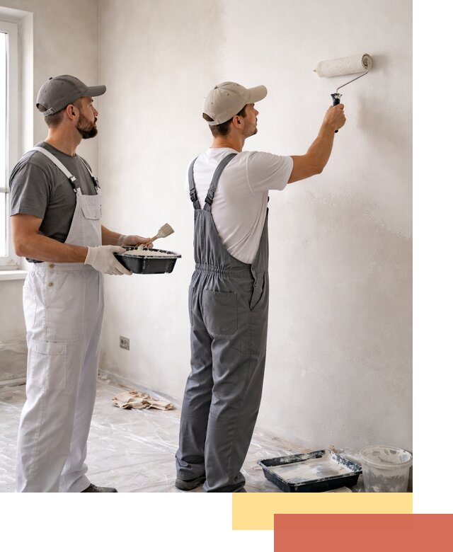 Покраска стен водоэмульсионной краской в зиме