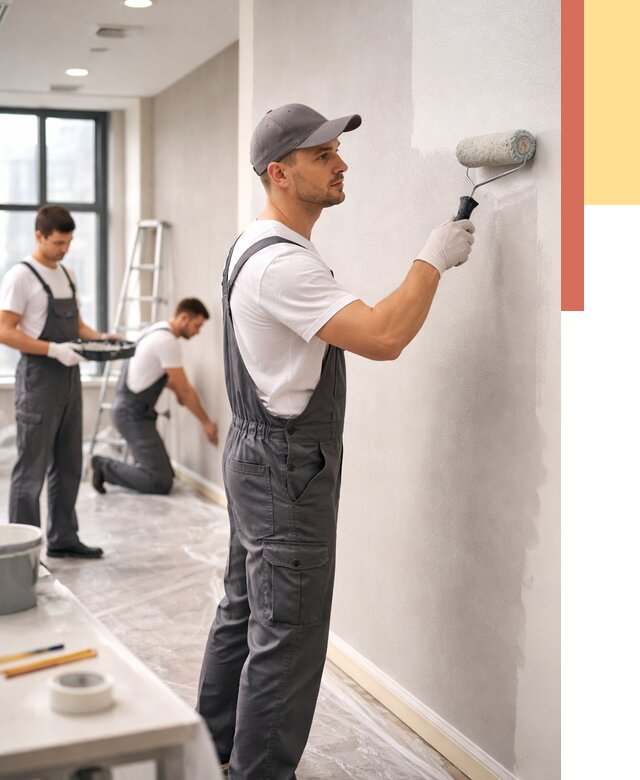 Покраска стен в офисе в зиме от 8694 руб. — быстро и недорого | ОТДЕЛОЧНИК-Зма