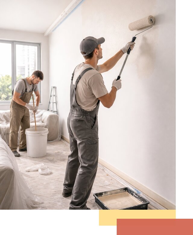 Покраска стен в офисе в зиме — быстрый и качественный ремонт