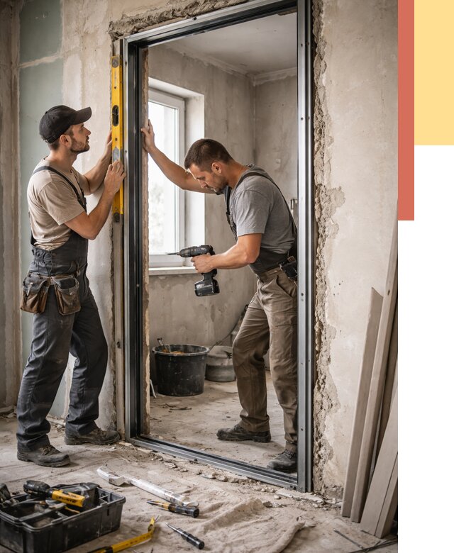 Закладка дверного проема в зиме от 3580 руб. — быстро и недорого | ОТДЕЛОЧНИК-Зма