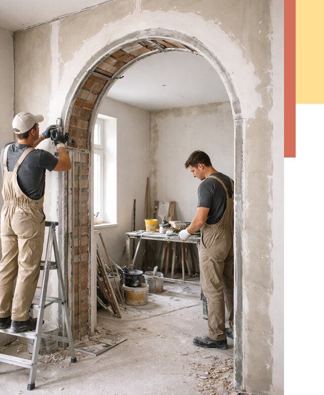 Устройство арочного проема в зиме от 9717 руб. под ключ — быстро и недорого | ОТДЕЛОЧНИК-Зма