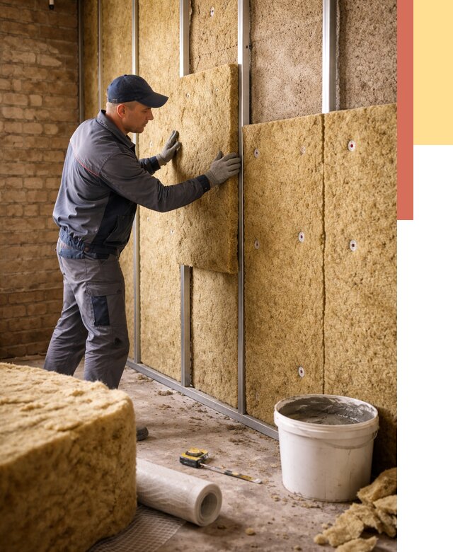 Утепление стен минватой в зиме от 1381 руб./м2 — недорого и быстро | ОТДЕЛОЧНИК-Зма