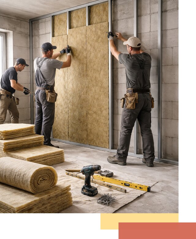 Шумоизоляция перегородок из блоков в зиме — монтаж и защита шумоизоляцией