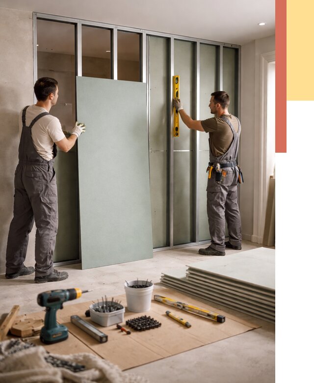 Перегородка из влагостойкого гипсокартона в зиме от 4909 руб. — монтаж под ключ | ОТДЕЛОЧНИК-Зма