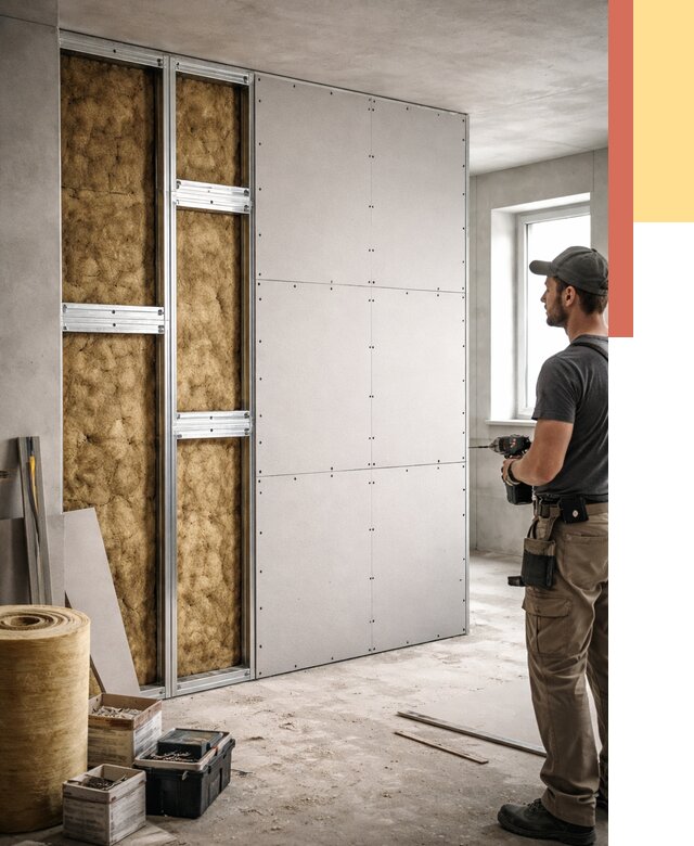 Усиленная перегородка под навеску в зиме от 13092 руб. — монтаж под ключ | ОТДЕЛОЧНИК-Зма