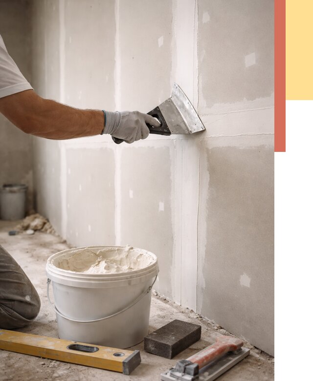 Шпаклевка перегородок из гипсокартона в зиме от 2557 руб. — услуги ОТДЕЛОЧНИК-Зма