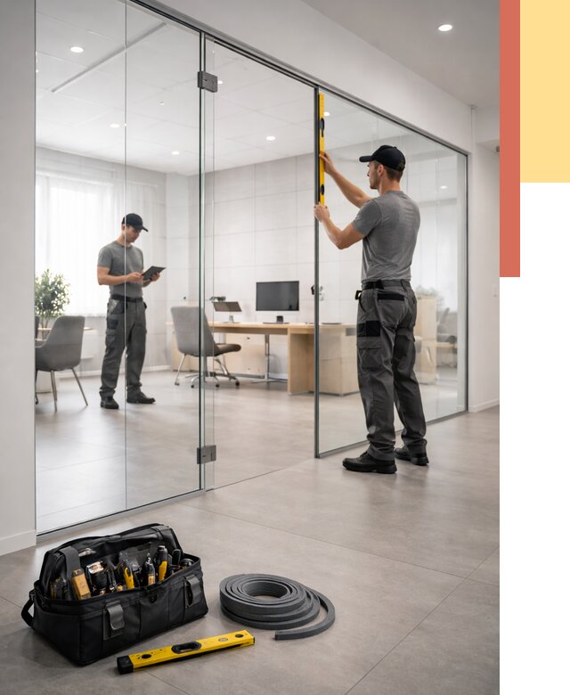 Цельностеклянные перегородки под ключ в зиме от 9717 руб. — монтаж и цены | ОТДЕЛОЧНИК-Зма