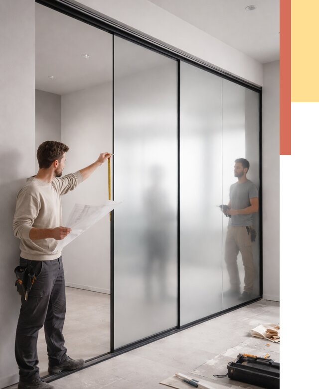 Матовые стеклянные перегородки в зиме от 8694 руб. — монтаж и установка | ОТДЕЛОЧНИК-Зма