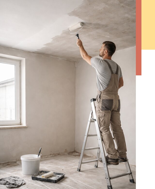 Грунтовка потолка в зиме от 2557 руб. — быстро и недорого | ОТДЕЛОЧНИК-Зма