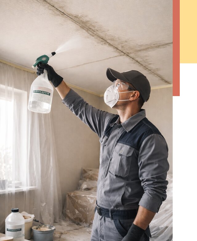 Антисептическая обработка потолка в зиме от 2557 руб. | ОТДЕЛОЧНИК-Зма