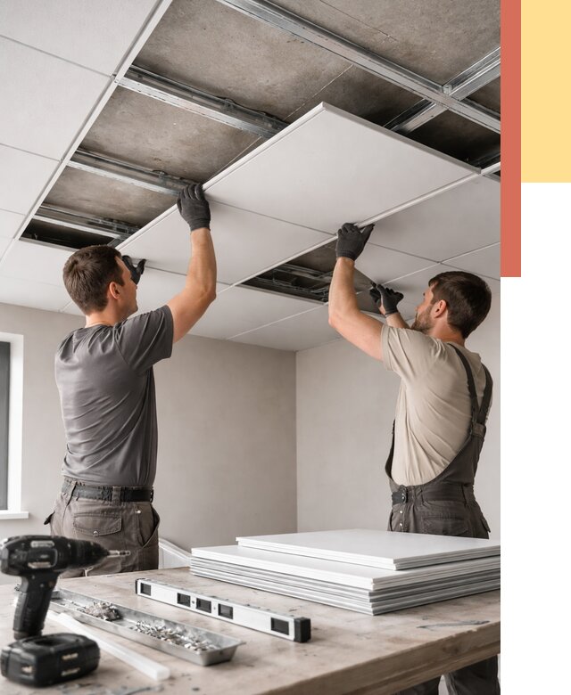 Монтаж кассетного потолка в зиме от 4603 руб/м2 — установка и сборка | ОТДЕЛОЧНИК-Зма