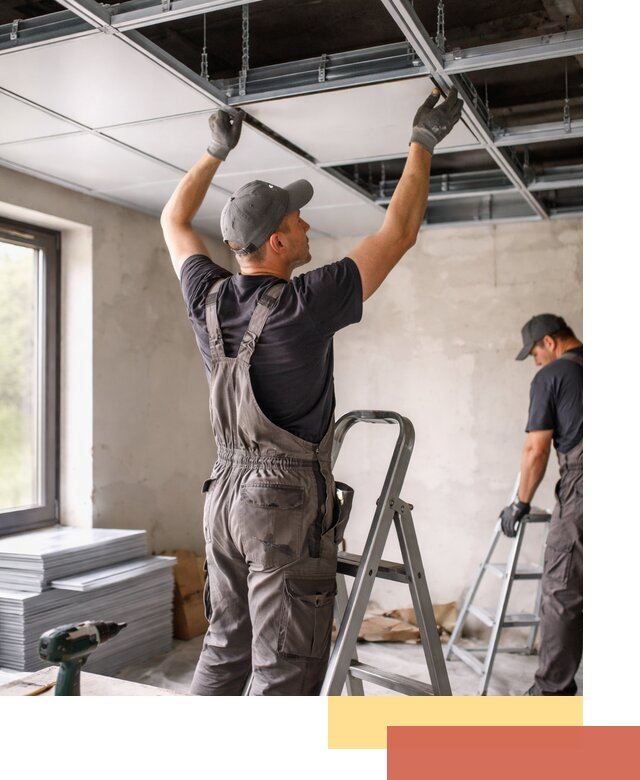 Монтаж кассетного потолка в зиме качественно и быстро