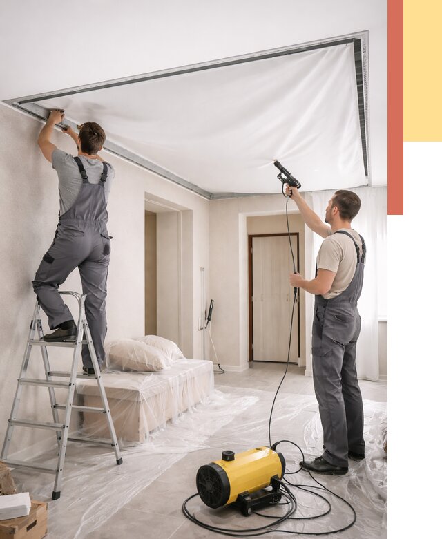 Монтаж натяжного потолка в прихожей в зиме от 2710 руб. под ключ | ОТДЕЛОЧНИК-Зма