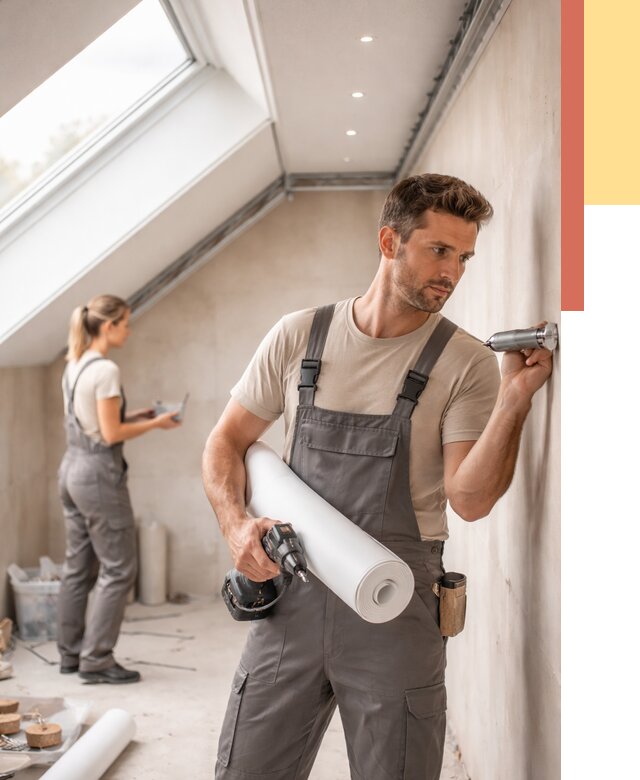 Монтаж натяжного потолка на мансарде в зиме от 3580 руб. | ОТДЕЛОЧНИК-Зма