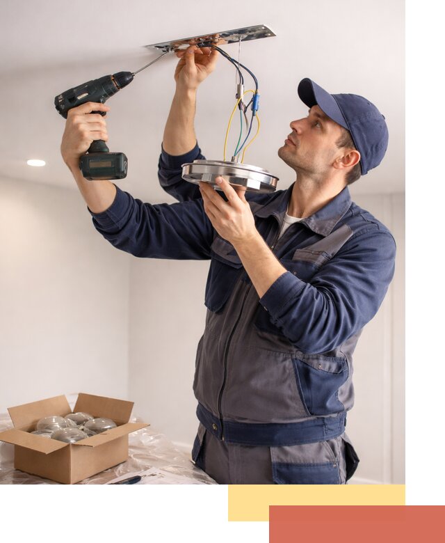 Установка люстры в натяжной потолок в зиме