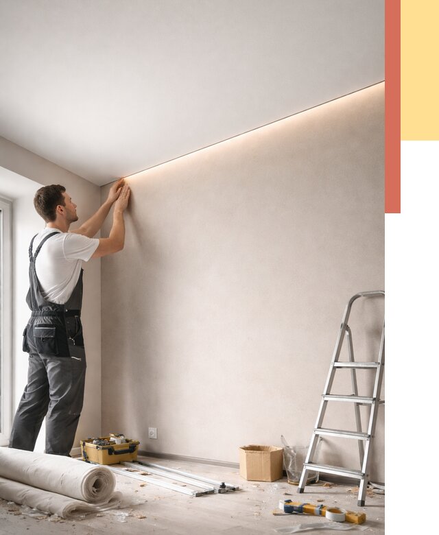 Теневые натяжные потолки в зиме от 8387 руб. под ключ | ОТДЕЛОЧНИК-Зма