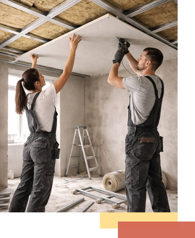 Звукоизоляция потолка из ГКЛ в зиме профессионально и надежно