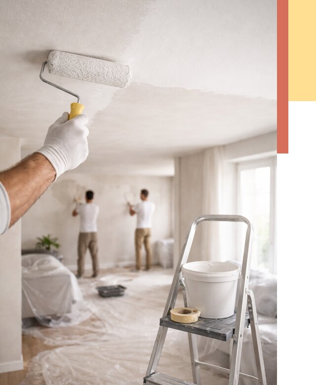 Покраска потолка акриловой краской в зиме от 2557 руб. | ОТДЕЛОЧНИК-Зма