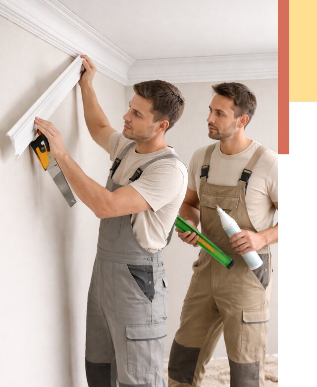 Монтаж потолочного плинтуса в зиме от 2352 руб. — быстро и недорого | ОТДЕЛОЧНИК-Зма