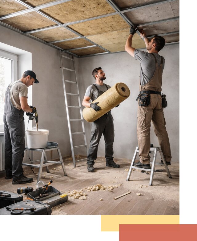 Шумоизоляция потолка в зиме: профессиональный монтаж и отделка